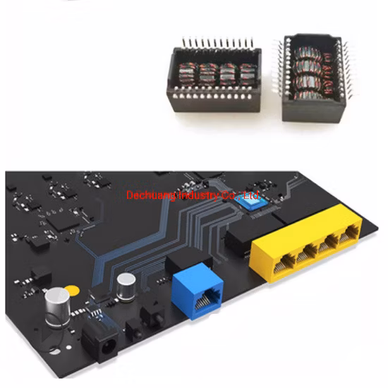 10/100/1000/2.5g/10g Base T Single Port DIP Fliter Modules Network Ethernet Control Electric LAN Transformers
